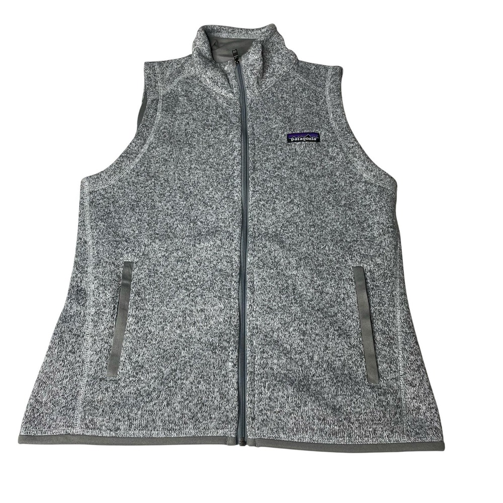 Patagonia Acrisure Better Vest Sweater Womens Small Gray Heather Full Zip Fleece